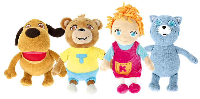 The Tom and Keri soft toys